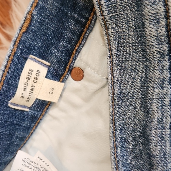 Madewell Mid Rise Button Fly Skinny Crop Jeans - Picture 4 of 6